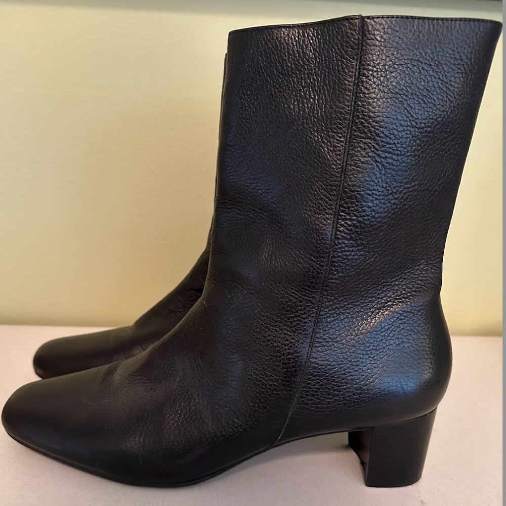Talbots Heeled Boots | Black | Leather | Size 10